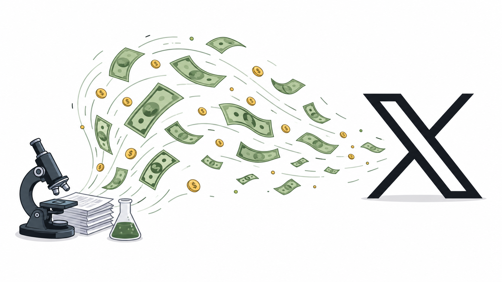 Research dollars drifting toward X during an overbroad pull